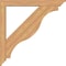 Ekena Millwork Funston Traditional Smooth Bracket w/ Offset Brace, Western Red Cedar, 5 1/2"W x 40"D x 40"H BKT0604X40X40FST01SWR - alternate 3